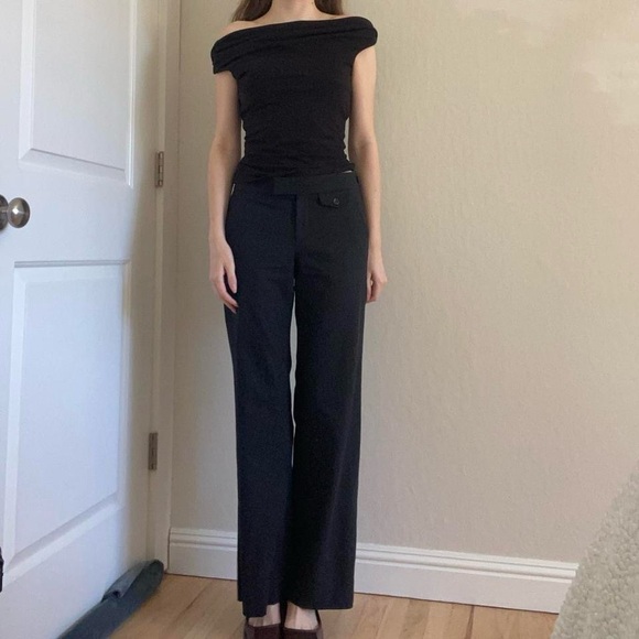 Black Theory Low Rise Slacks Size 0 - Picture 1 of 4